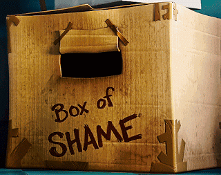hiding box of shame